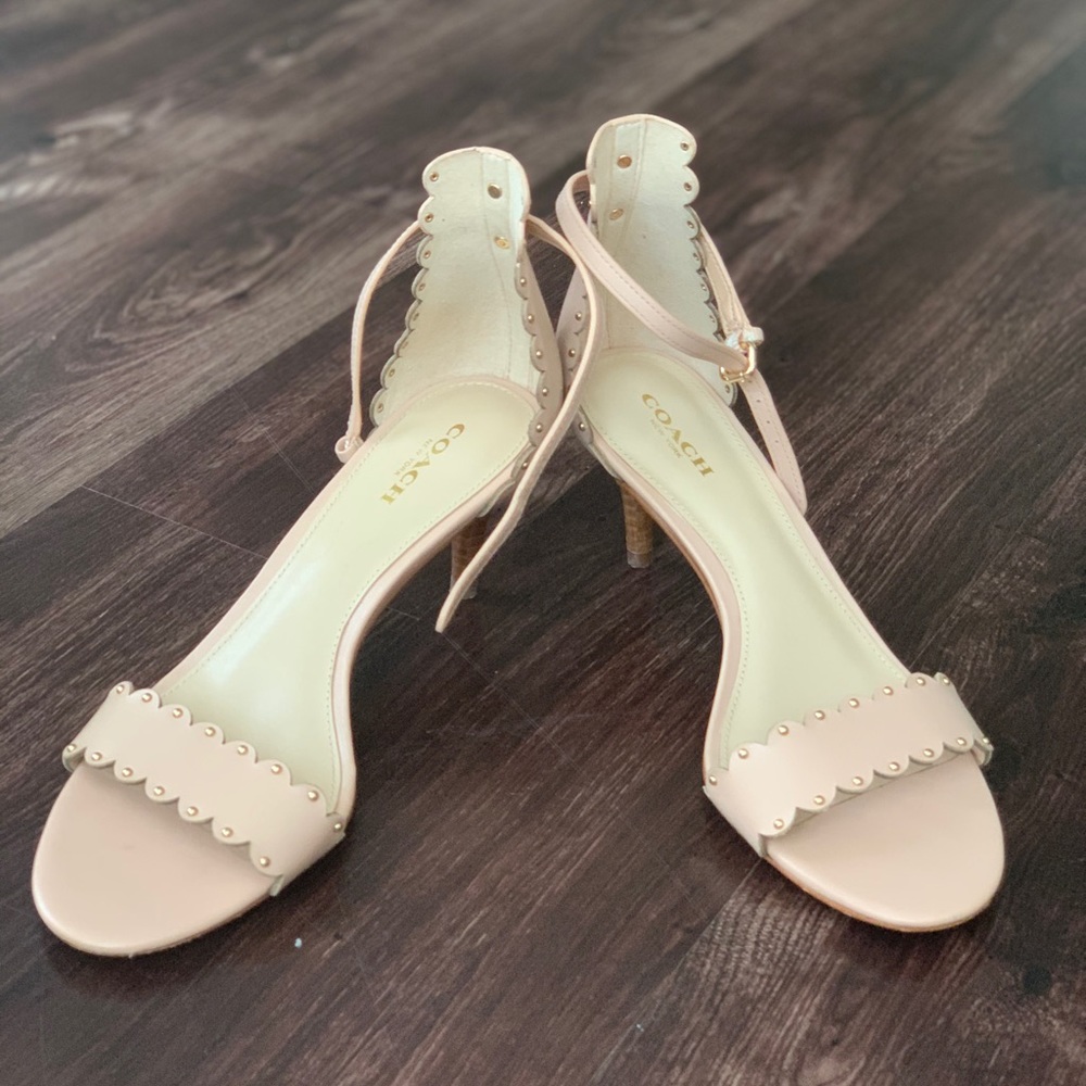 Authentic COACH nude heels
